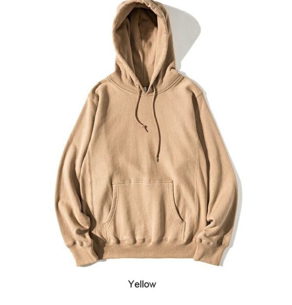 Earth colored chocolate hoodie, brown retro hooded hoodie - Image 2