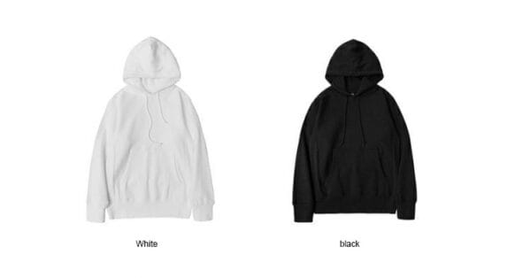 460g heavy-duty premium gray cotton hooded sweatshirt for women with thick velvet and loose solid color hoodie for men in autumn and winter - Image 3